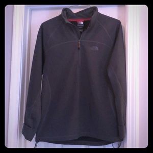 North Face Grey Half Zip Pullover